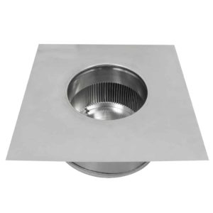 6 inch Roof Vent with 2 inch Collar | Round Back Static Roof Vent | RBV-6-C2-bottom